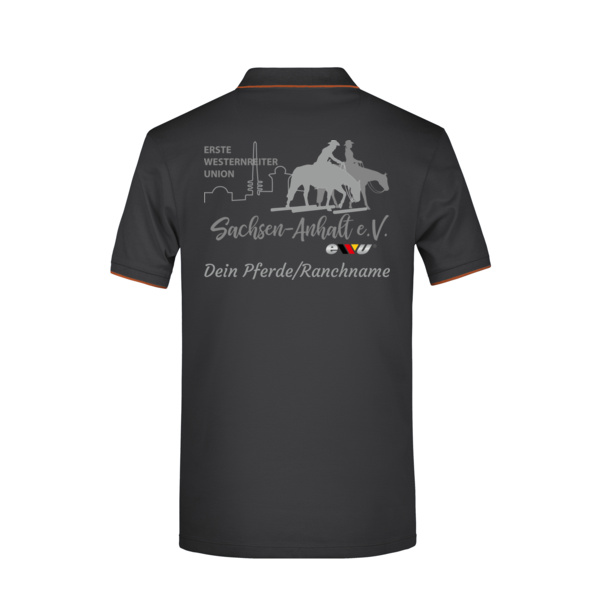 Rückendruck - Men's Polo Stripe Miniaturansicht